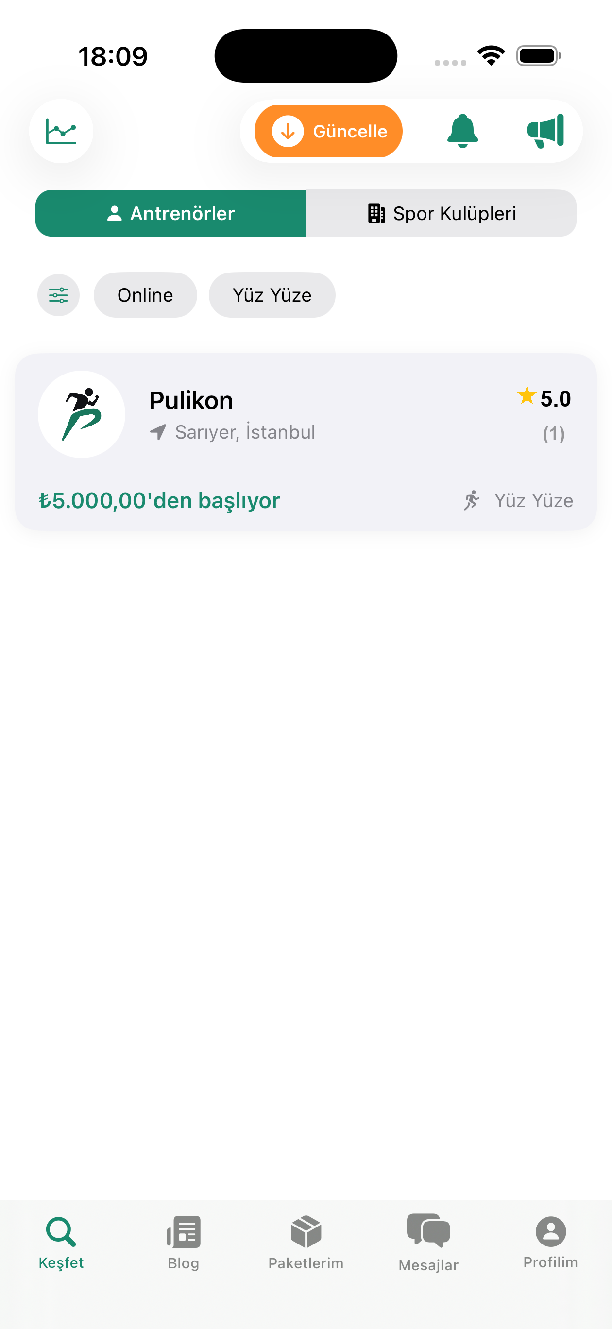 Pulikon uygulama ekranı